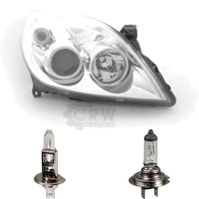 Halogen Headlight Right Opel Vectra C Year 08/05- H7/H1 with Indicator 1374214