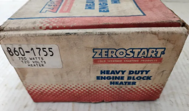Zerostart Heavy Duty Engine Block Heater 8601755  New Old Stock