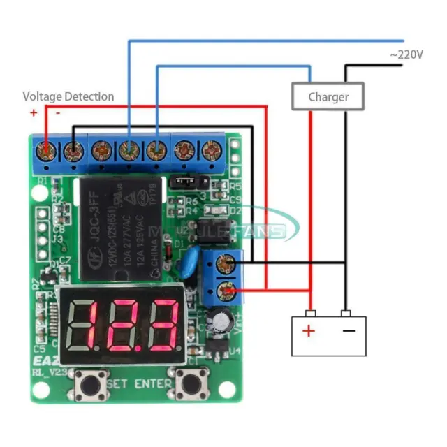 Multi-function Voltage control Relay Timer Delay Switch Voltage Protection 12V