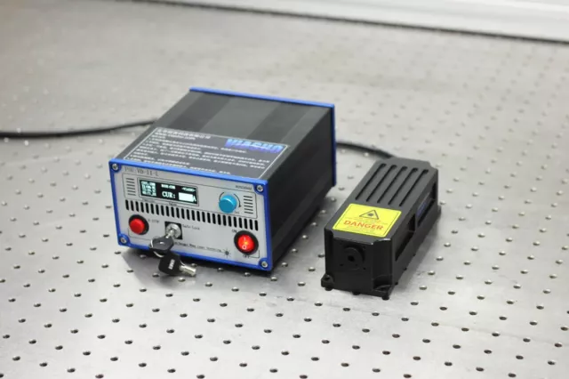 Viasho 473nm 100mW blue DPSS laser,both TTL and analog modulation, stable power