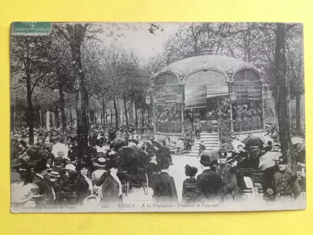 cpa FRANCE 54 NANCY During the Concert KIOSQUE de la MUSIC Military Bandstand