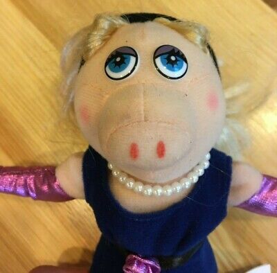 Jim Henson Muppet Show 2004 Miss Piggy Mini Plush Doll Figure Sababa Toys 10”