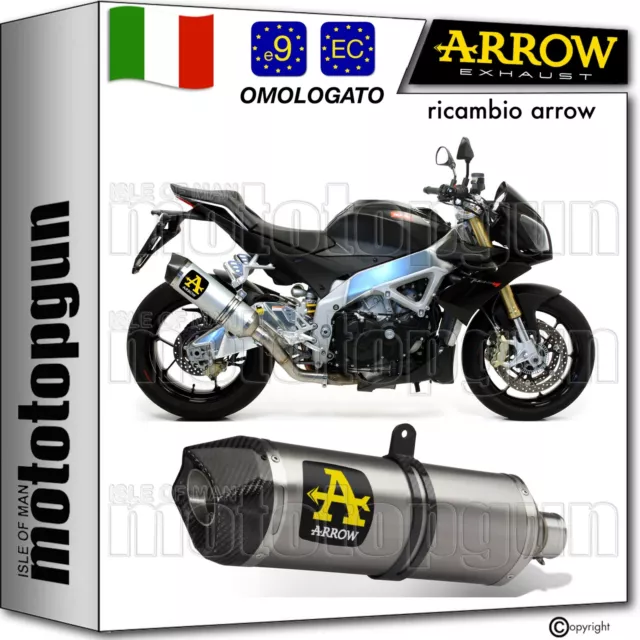 Arrow Scarico Omologato Race-Tech Alluminio C Aprilia Tuono V4-R 2013 13 2014 14