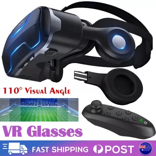 VR Box Headset Virtual Reality Glasses for Game Movie Helmet