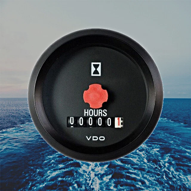 VDO COCKPIT INTERNATIONAL Hour Meter Counter Gauge 2" 12V 331810012