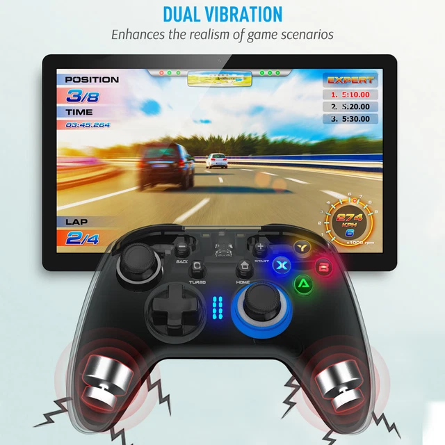 NEW WIRELESS GAMING Controller for Windows PC/Steam Deck/PS3/Android TV