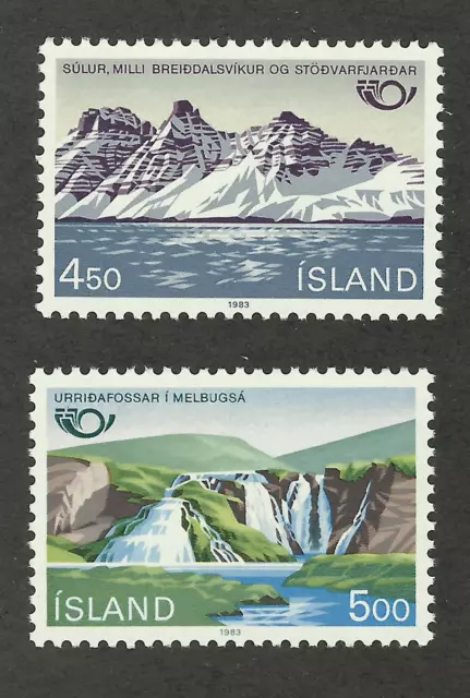 Iceland 571-572 (1983) MNH/OGnh XF/S to S {Set of 2}