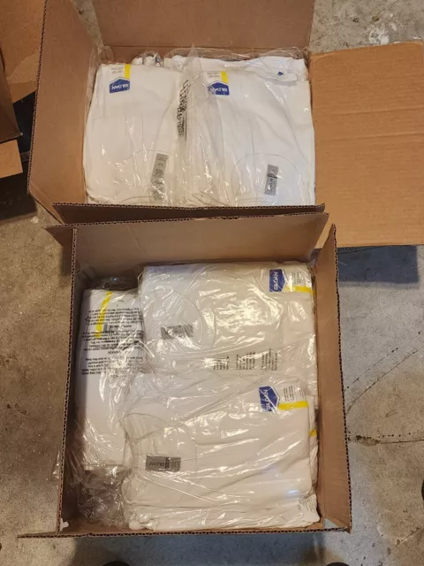 30 Gildan T-SHIRTS BLANK BULK LOT White Plain Large 10 - 3pks