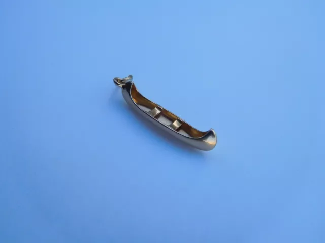 Art Nouveau Victorian Edwardian 1900 14K Gold Krementz Canoe Boat Pendant Charm!