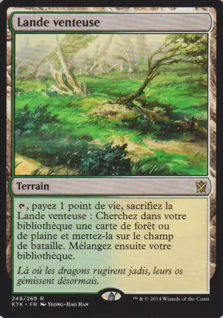 Lande venteuse KTK - Windswept heath - Khans of Tarkir - Magic mtg-