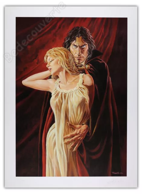 Affiche Swolfs Le Prince de la nuit Vampire Papier glacé 250ex signé 48x65 cm