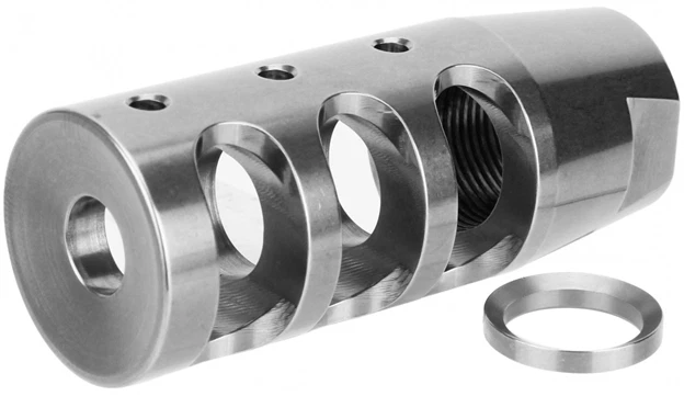 9mm Linear Compensator Steel Black Oxide 1/2x28 TPI Thread 1.71 Muzzle