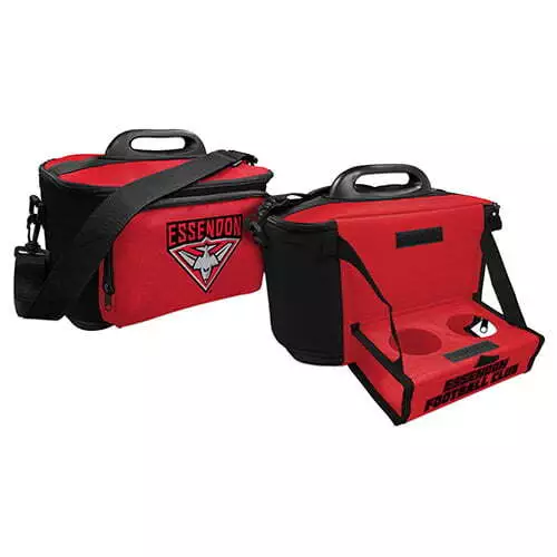 Essendon Bombers AFL Lunch Cooler Bag With Drink Tray Table Easter Gifts