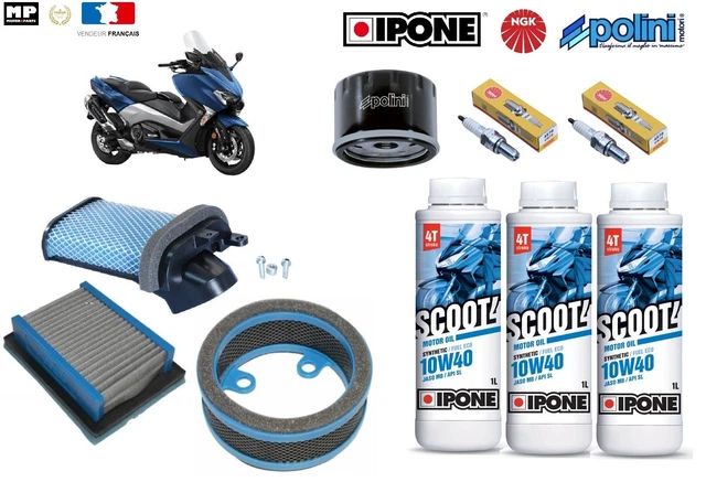Pack De Révision Vidange Complet Pour Yamaha TMAX 500 (2008-2011) - Filtres, Bougies, Huiles Malossi