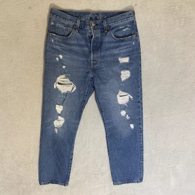 Levi’s 501 Distressed Women’s Jeans See Photos For All Measurements