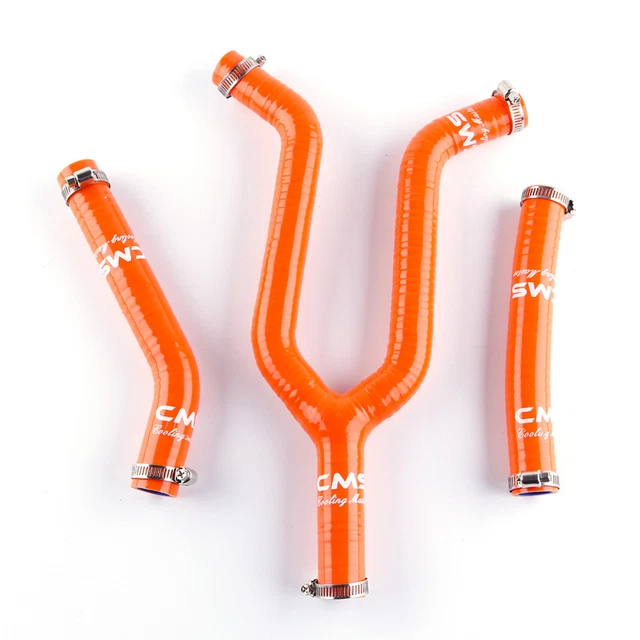 ORANGE THERMOSTAT BYPASS Radiator Hose Clamps Kit for KTM 125 200 EXC