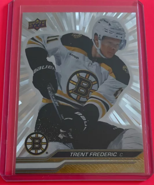 2023-24 Upper Deck Series 1 Outburst Silver #12 TRENT FREDERIC - Boston Bruins