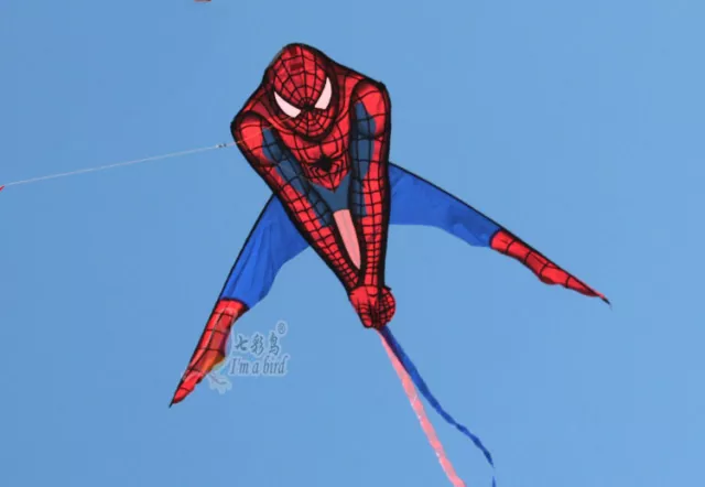 NEW 90x135cm Spiderman Kite Single Line Outdoor fun Sports surfing Toys 3