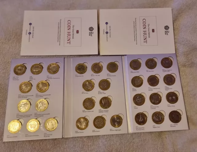 The Great British Coin Hunt £2 Collector Album full 37 COINS inc N.Ireland hnww