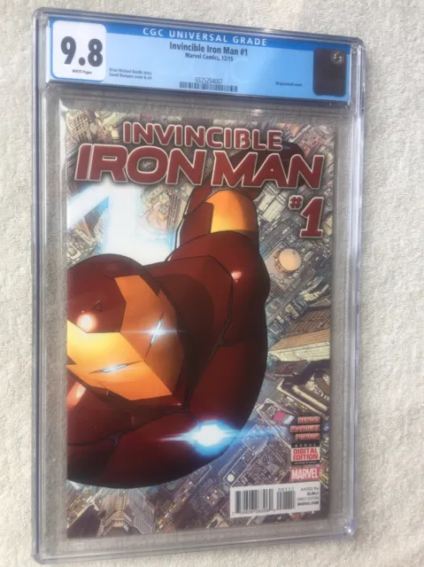 Invincible Iron Man #1 Marvel Comics December 2015, CGC 9.8 White Pages