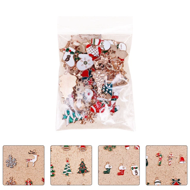51Pcs Weihnachten Kleine Geschenke Weihnachten Charme Armband DIY Anhänger Set