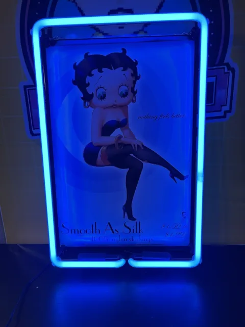 Betty Boop Smooth As Silk Neon Sign