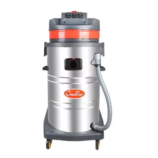 For EU Professional 3-motor 3000W 80L Wet Dry Industrial Vacuum Cleaner