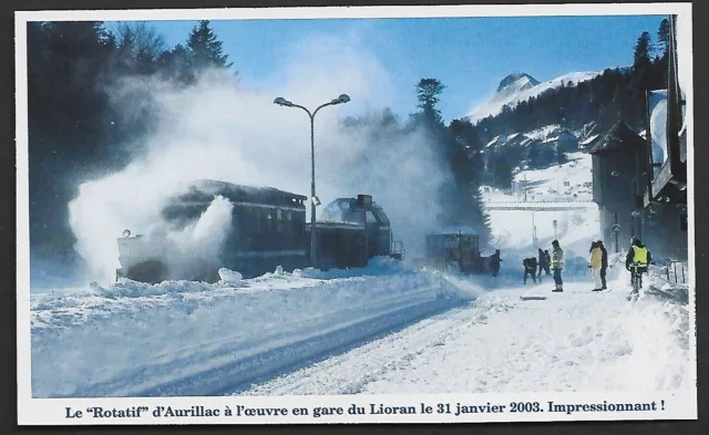 2003  --  Le Lioran Train De Deneigement En Gare . 3V135