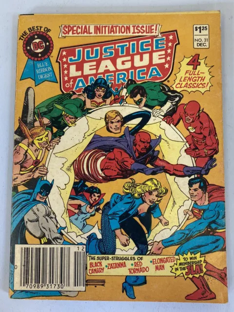 Best Of DC Blue Ribbon Digest Justice League America 31 Pocket Comic Book 1982