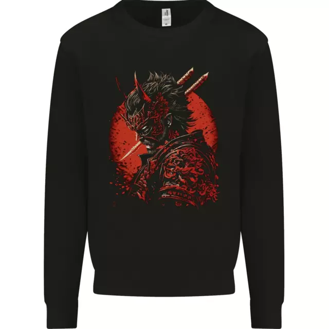 Bushido Samurai Devil Warrior Fantasy Mens Sweatshirt Jumper