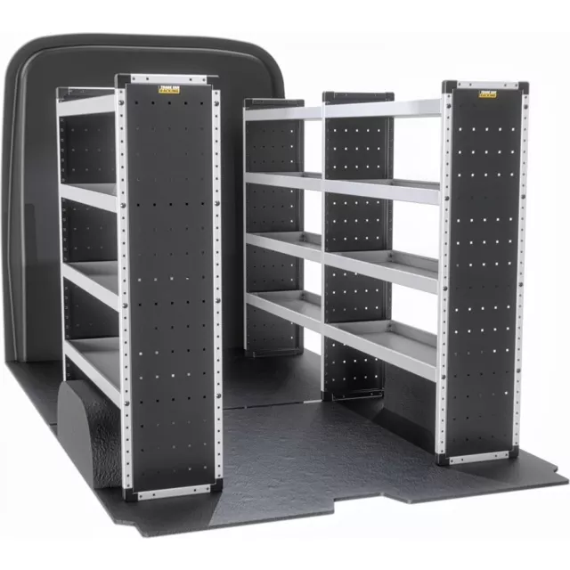 Ford Transit Van Racking 2014+ L2 MWB H3 High Roof Shelving Full Kit Aluminium