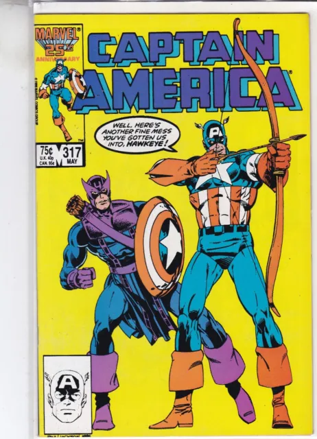 Marvel Comics Captain America Vol. 1 #317 May 1986 Same Day Dispatch
