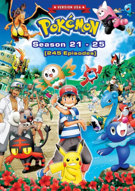 Pokemon box com todas as temporadas do anime 11 dvds - CDs, DVDs