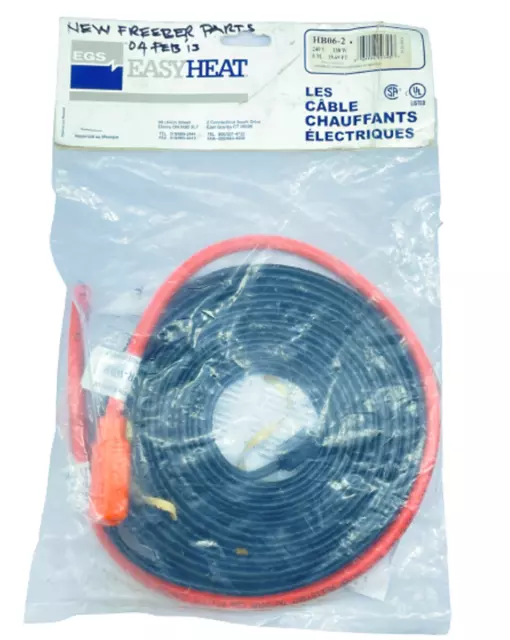 EGS Easyheat HB06-2 240V 138W 6m 6M Électrique Chauffage Câble