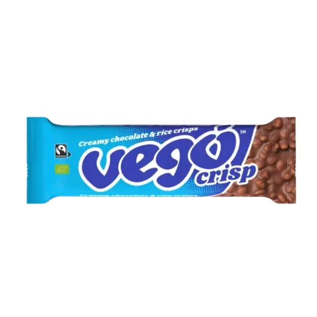 Vego Crisp - Creamy chocolate & rice crisps Vegan Bio 40g (49,75 EUR/kg)