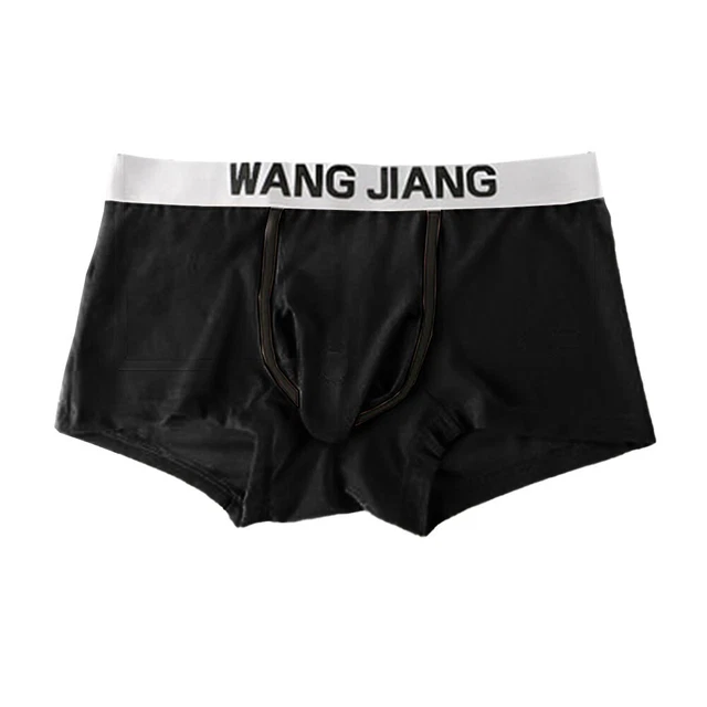 Boxer Homme U Pouch - Taille Basse, Tissu Nylon Léger Respirant - Couleurs Vives (vert, Noir, Gris, Etc.) - Taille M à 2XL