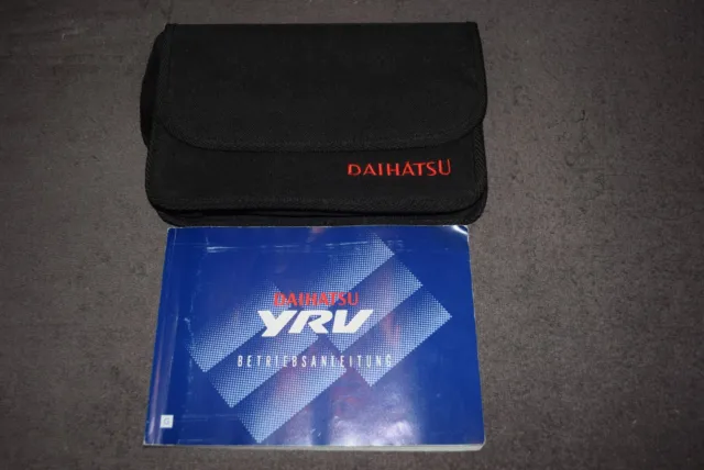 Betriebsanleitung Bedienungsanleitung Bordmappe Daihatsu YRV