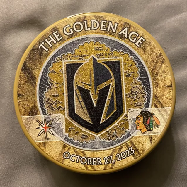 Vegas Golden Knights Championship Gold Ombré Hockey Tank – Bench