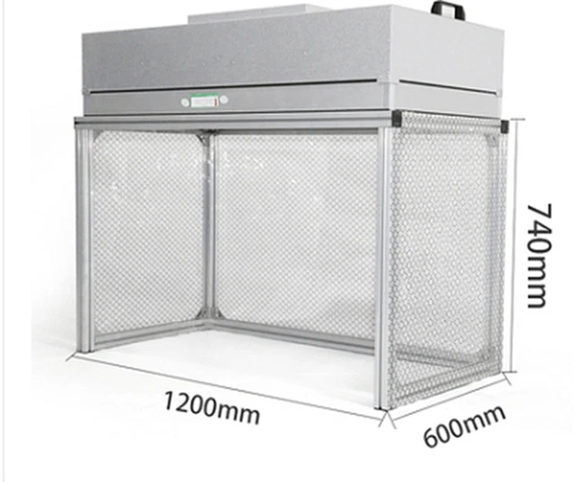 Ventilation Laminar Flow Hood Bench Air Flow Clean Workshop Dust Free Room 110V
