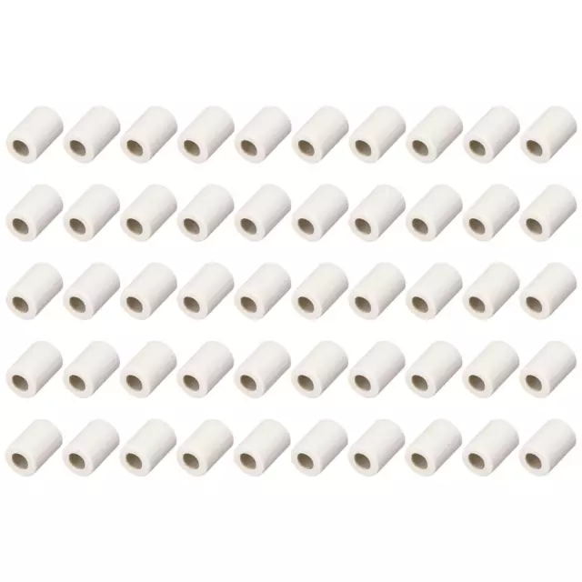 50Pcs 4mm Céramique Tube Isolé Électronique Fil Isolation Thermique Alésage