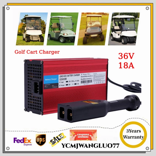 36V EZGO POWERWISE 36 Volt 18 Amp EZGO TXT Golf Cart Battery Charger D