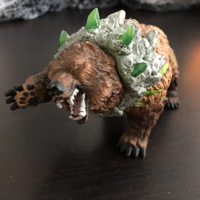 SCHLEICH ELDRADOR CREATURES 42454 Cave Bear Fighting Bear Stone World ...
