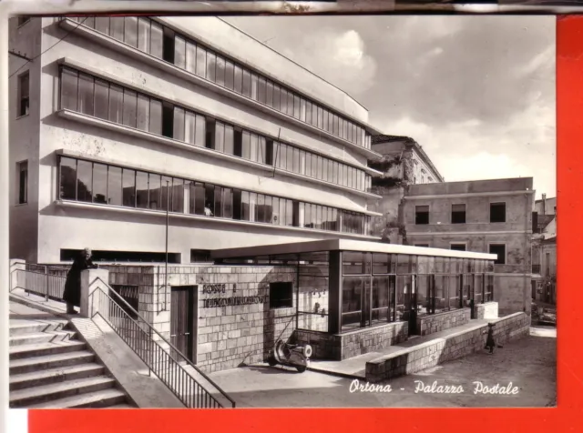 Cartolina  Ortona A Mare B/N Viaggiata 1958 Palazzo Postale E Vespa  Occasione
