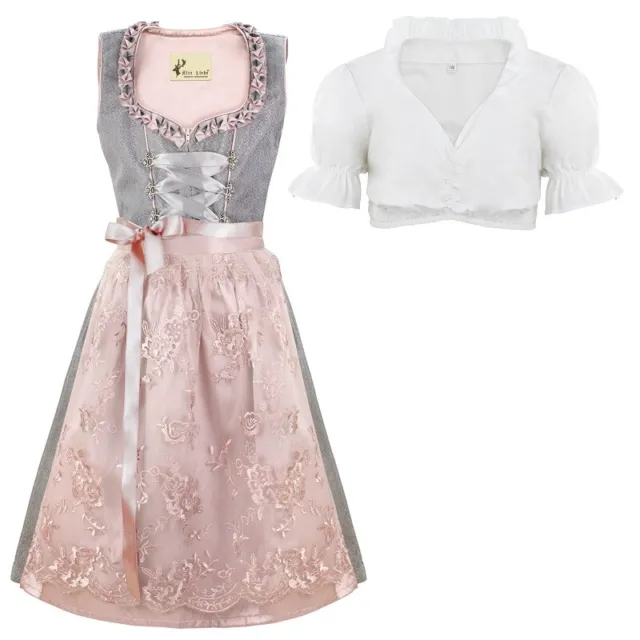 Alte Liebe Oktober Dress 3pcs. Children's Dirndl with lace apron