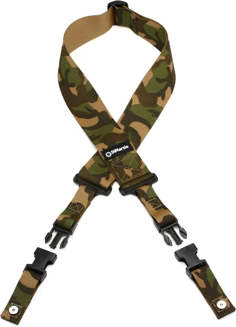 DiMarzio DD2200T Cordura ClipLock Guitar Strap - Camo (2-pack) Bundle