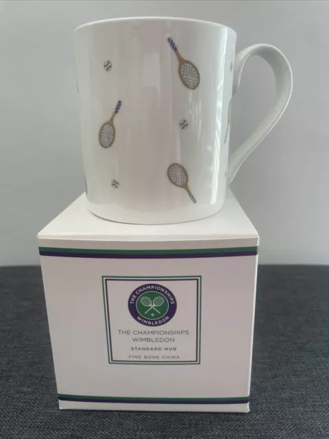 Wimbledon The Championships Tennis Bone China Mug - Brand New With Box