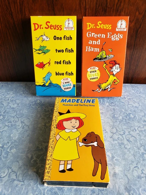 VHS DR. SEUSS Green Eggs and Ham One Fish Two Fish, Madeline Dog Show