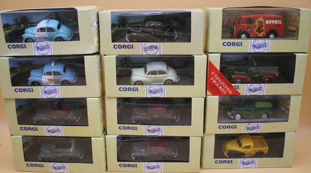 CORGI 1/43 SCALE Morris Minor Saloon, Convertible and 1000 Vans. You ...