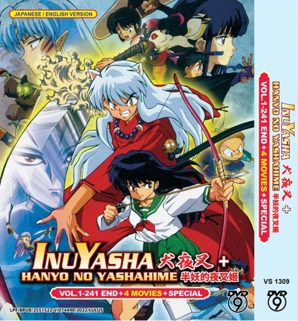 Anime Dvd Inuyasha+Hanyo No Yashahime Vol.1-241 End + Movie + Sp Eng Dub~Reg All