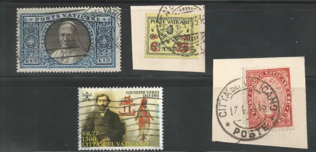 VATICAN CITY - Lot of 4 stamps - used